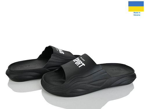 Шлепанцы Rai Shoes П38 чорний в магазине Фонтан Обуви