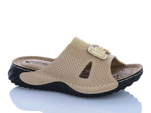 Шлепанцы Sali One 11-48 т.бежевий в магазине Фонтан Обуви