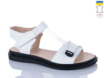 Босоножки Sali 702 білий чор-п. в магазине Фонтан Обуви
