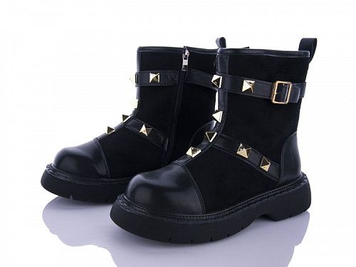 Ботинки Violeta 197-72 black в магазине Фонтан Обуви