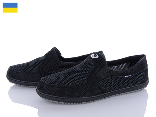 Слипоны Lvovbaza Verta Т11 чорний в магазине Фонтан Обуви