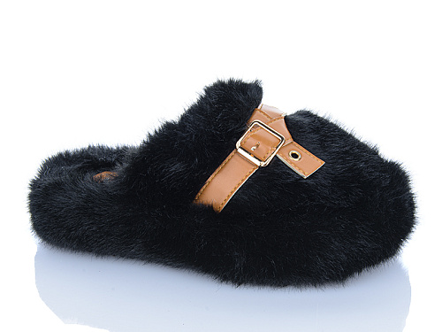 Тапочки Jibukang B0323-24 black в магазине Фонтан Обуви