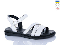 Босоножки Sali 92 білий чор-п.батал в магазине Фонтан Обуви