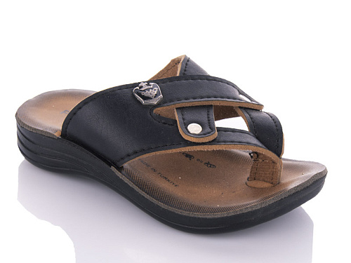 Шлепанцы Gurkem K26-Polomax V black (25-30) в магазине Фонтан Обуви