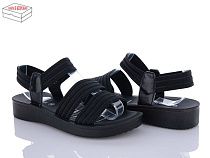 Босоножки Qq Shoes H5357 black батал в магазине Фонтан Обуви
