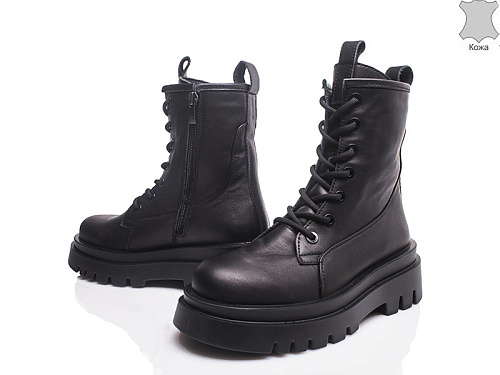 Ботинки Gratis 346 чорна шкіра зима(37-40) в магазине Фонтан Обуви