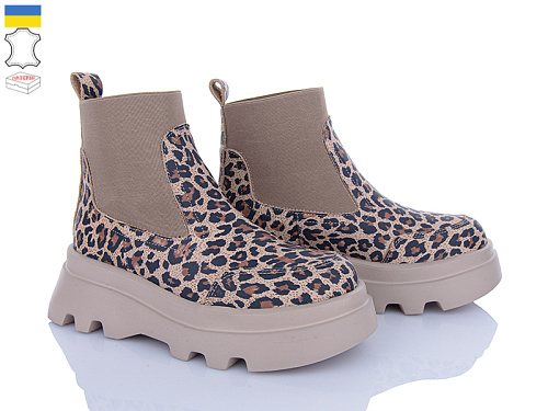 Ботинки Viscala 27927 лео-бежевий шк. в магазине Фонтан Обуви