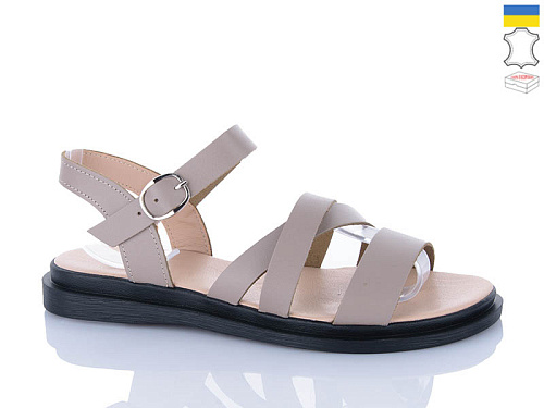 Босоножки Sali 2602 капучино чор-п. в магазине Фонтан Обуви