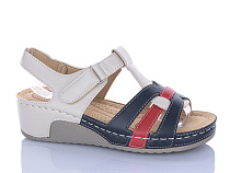 Босоножки Leguzaza H2-17 beige-red в магазине Фонтан Обуви