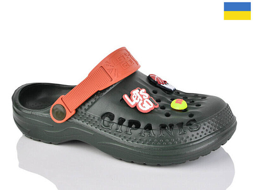 Кроксы Demur CC009 хакі в магазине Фонтан Обуви