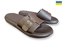 Шлепанцы Rai Shoes DS842 шоколад в магазине Фонтан Обуви