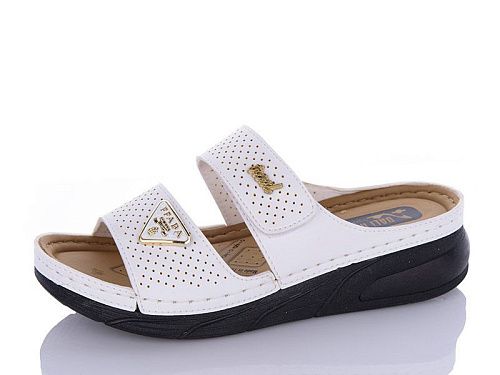 Шлепанцы Sali One 802 білий в магазине Фонтан Обуви