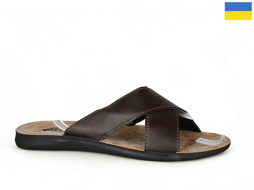 Шлепанцы Demur 2402-2 brown батал в магазине Фонтан Обуви