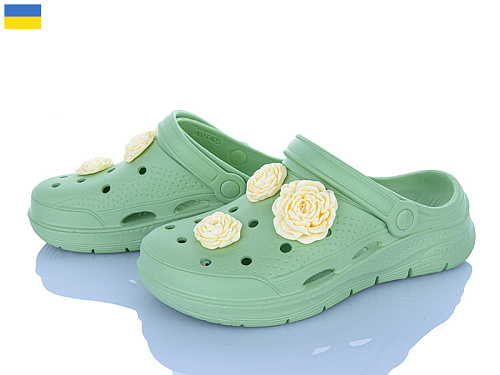 Кроксы Golden Lion 411 фісташковий в магазине Фонтан Обуви