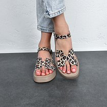 Босоножки Arto 430 латте-леопард в магазине Фонтан Обуви