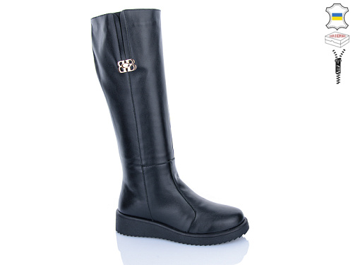 Сапоги Sali 2228 чорний к чор-п.єврозима в магазине Фонтан Обуви