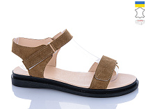 Босоножки Sali 13 карамель з чор-п. в магазине Фонтан Обуви