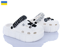 Кроксы Golden Lion 152-2-4 білий в магазине Фонтан Обуви