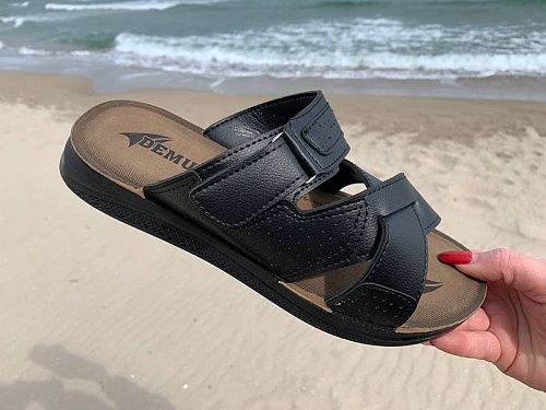 Шлепанцы Demur MKB6118 black в магазине Фонтан Обуви