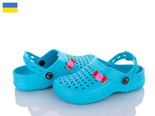 Кроксы Tc TC крокси бірюзовий (28-35) в магазине Фонтан Обуви