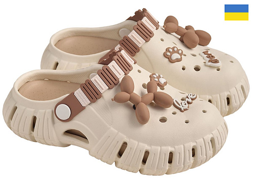 Кроксы Rai Shoes DS012 кремовий в магазине Фонтан Обуви