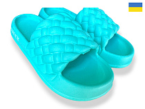 Шлепанцы Rai Shoes 2001 бірюзовий в магазине Фонтан Обуви
