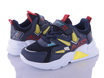 Кроссовки Alessio 049 blue-yellow (26-30) в магазине Фонтан Обуви