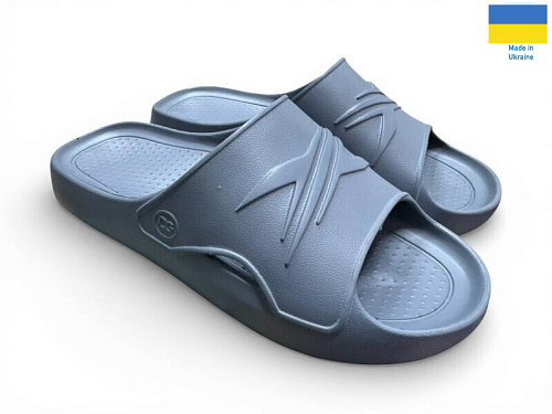 Шлепанцы Rai Shoes 140 сірий в магазине Фонтан Обуви