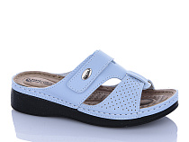 Шлепанцы Sali One 209-11 блакитний в магазине Фонтан Обуви