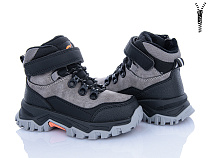 Ботинки Clibee-Shosho HB759-2 grey-black в магазине Фонтан Обуви