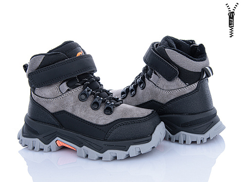 Ботинки Clibee-Shosho HB759-2 grey-black в магазине Фонтан Обуви