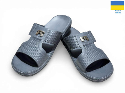 Шлепанцы Rai Shoes 137 сірий в магазине Фонтан Обуви