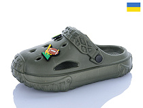 Кроксы M&L Alex13 B13  хакі в магазине Фонтан Обуви