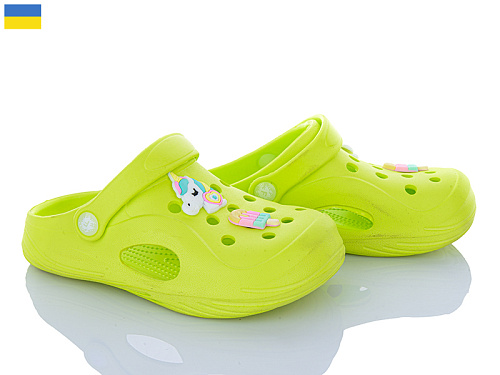 Кроксы Inblu 412 салатовий в магазине Фонтан Обуви