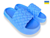 Шлепанцы Rai Shoes 2001 блакитний в магазине Фонтан Обуви