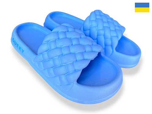 Шлепанцы Rai Shoes 2001 блакитний в магазине Фонтан Обуви