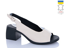 Босоножки Sali 120 бежевий чор-п. в магазине Фонтан Обуви