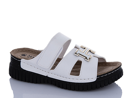 Шлепанцы Sali One 08-01 білий в магазине Фонтан Обуви