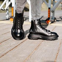 Ботинки Violeta 166-47 black-1 в магазине Фонтан Обуви