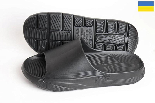 Шлепанцы Rai Shoes П47 чорний в магазине Фонтан Обуви