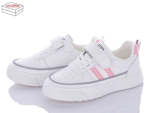 Кроссовки No Brand L3520 white-pink в магазине Фонтан Обуви