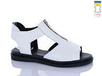 Босоножки Garti 0127 білий шкіра в магазине Фонтан Обуви