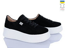 Кроссовки A.N.I.One 50712W чорний замш в магазине Фонтан Обуви