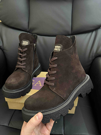 Ботинки Garti 360 корич замш байка в магазине Фонтан Обуви