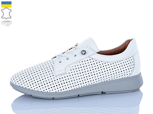Туфли Sali 015-1 білий сір-п. в магазине Фонтан Обуви