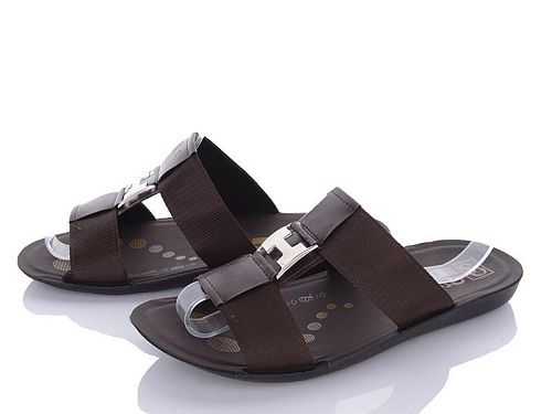 Шлепанцы Oskar 6-Ш2-9T brown в магазине Фонтан Обуви