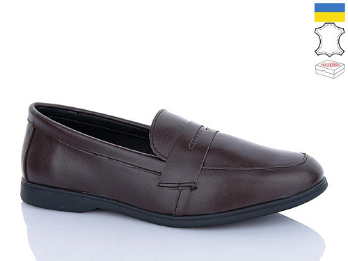 Туфли Sali B2 коричневий к чор-п. в магазине Фонтан Обуви