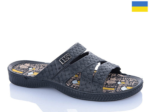 Шлепанцы Progress 01 чорний в магазине Фонтан Обуви