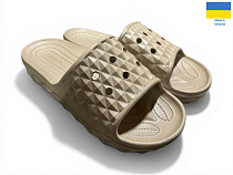 Шлепанцы Rai Shoes 117 бежевий в магазине Фонтан Обуви