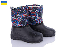 Сапоги Demur СПП Смужки чорний-чорний-2025 в магазине Фонтан Обуви